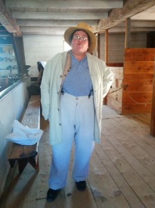 In drag for a day in the Grist mill
